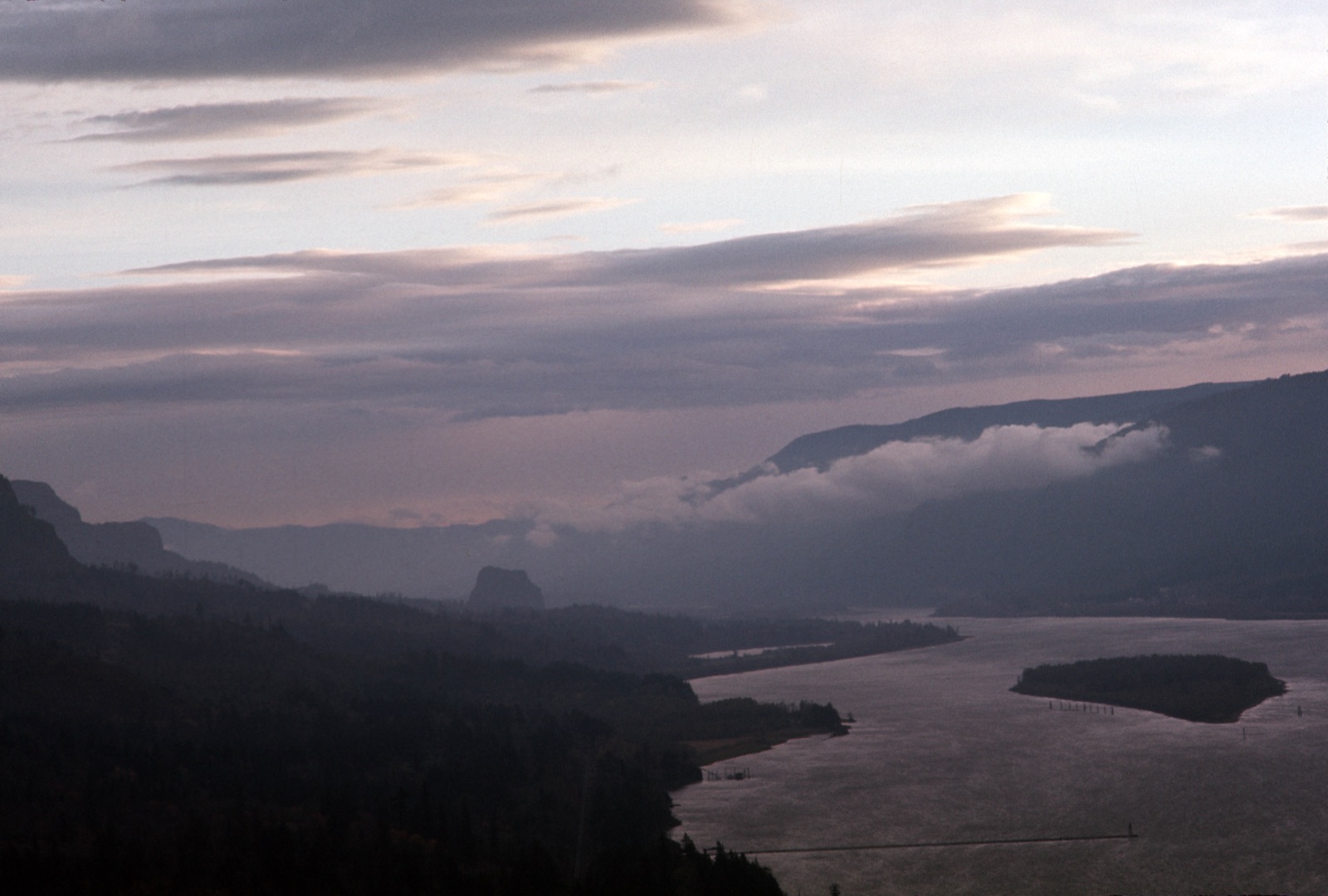 Representative Columbia River Gorge landscape at sunset